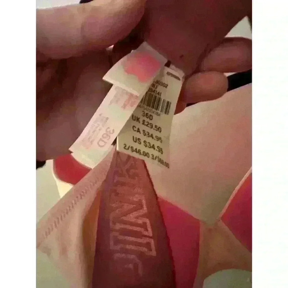 Victoria’s Secret PINK Push-Up Anywhere Bra 36D Womens - Picture 3 of 3